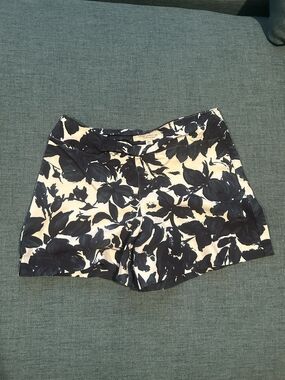 Walter Baker Navy and White Floral Bermuda Shorts